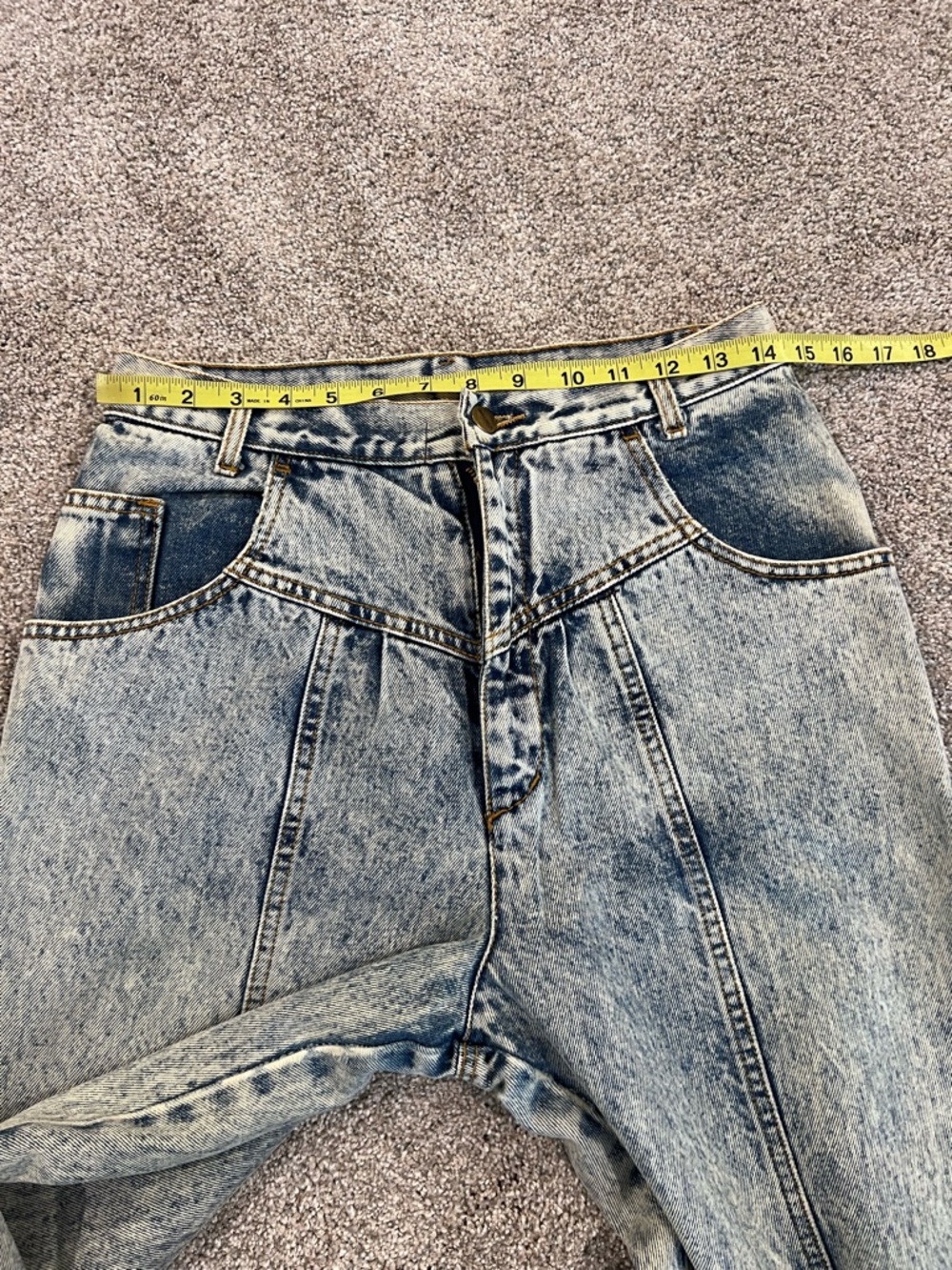 P.S. Gitano Vintage VTG Women’s Jeans Size 12 Acid Wash High Waist Pants Rare - Picture 8 of 16